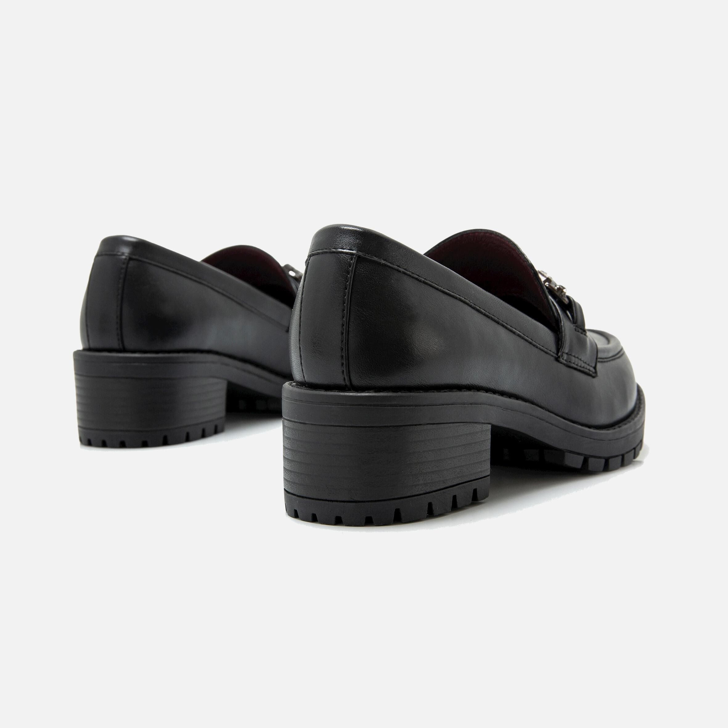 Chaussure plate noir femme clearance